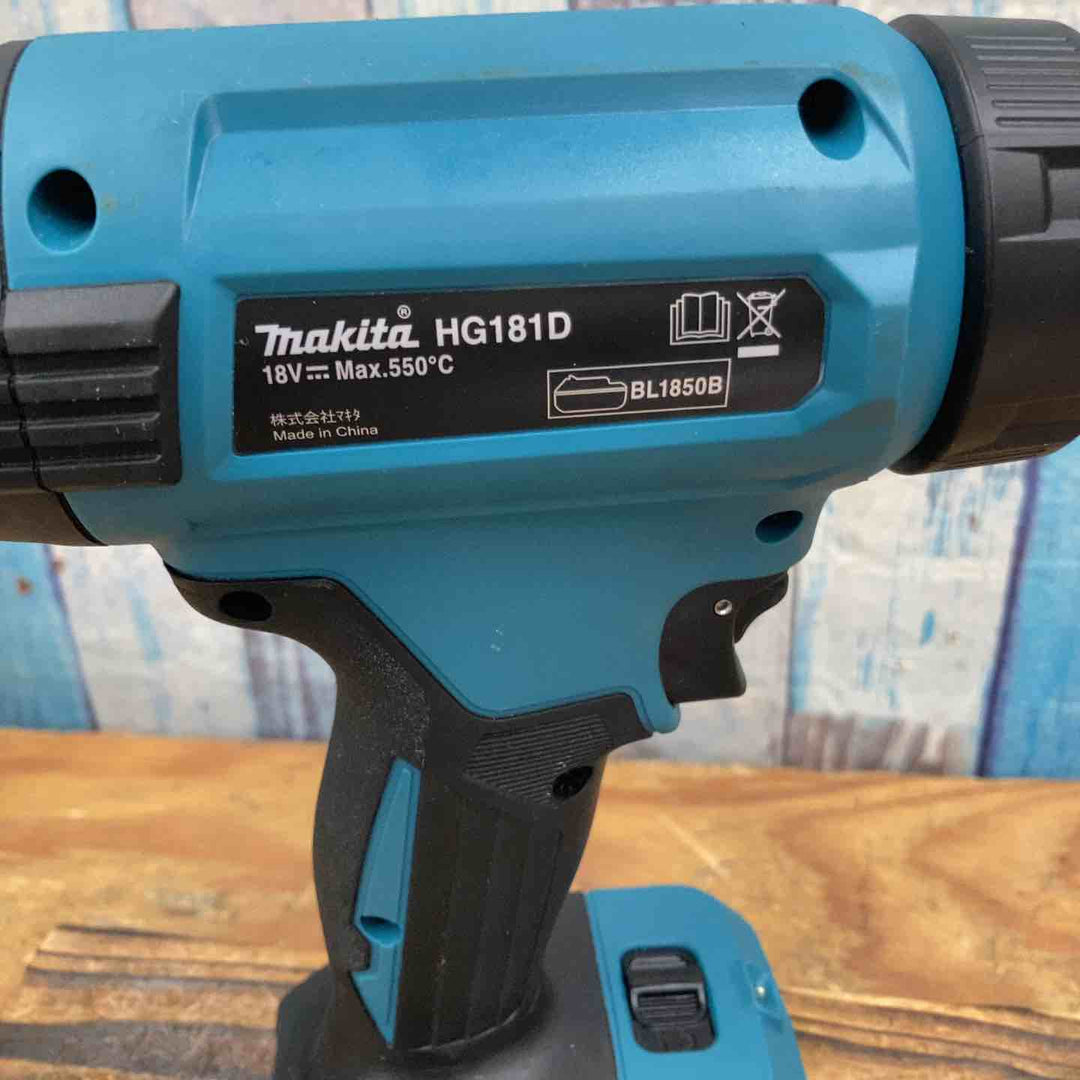 【中古品】★マキタ(makita) コードレスヒートガン HG181DZK 18V 本体+ノズル4種【柏店】