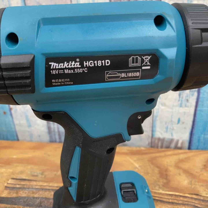 【中古品】★マキタ(makita) コードレスヒートガン HG181DZK 18V 本体+ノズル4種【柏店】