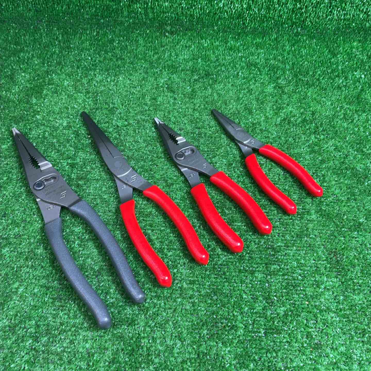 【中古】Snap-on ロングノーズスリップジョイントプライヤー LN46ACF、LN47ACF、597ACF/ニードルノーズプライヤー 95ACF 4点セット【アクトツール藤沢店】 Snap-on ロングノーズスリップジョイントプライヤー LN46ACF、LN47ACF
