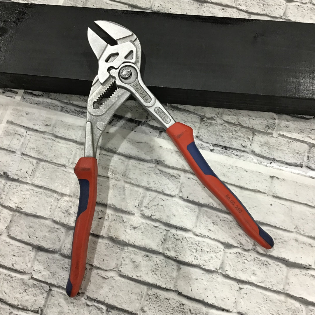 クニペックス(KNIPEX)プッシュスライド式ウォーターポンププライヤ 8605250 【川口店】