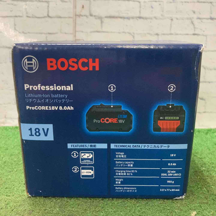 ボッシュ(BOSCH) 18V8.0Ahリチウムイオンバッテリー ProCORE18V8.0【町田店】