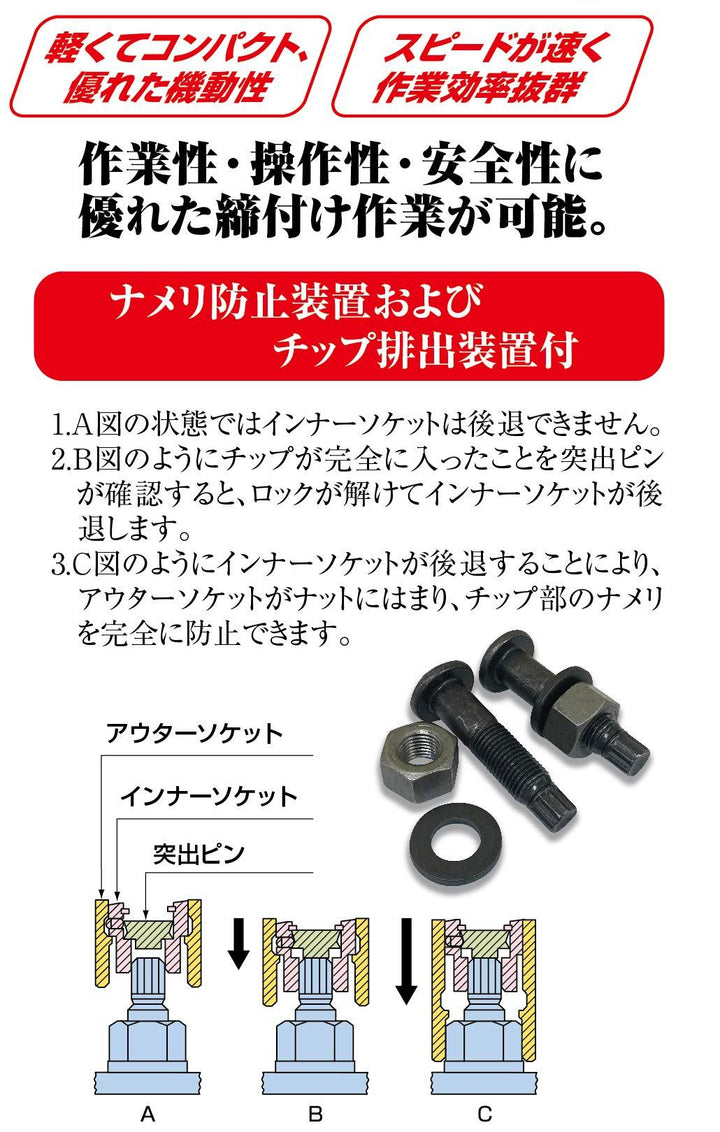 ◇トネ(TONE) コードレス1次締め専用レンチ建方一番(トルシアボルト用) CKS250 高力M16~M24 シャーレンチ【岩槻店】