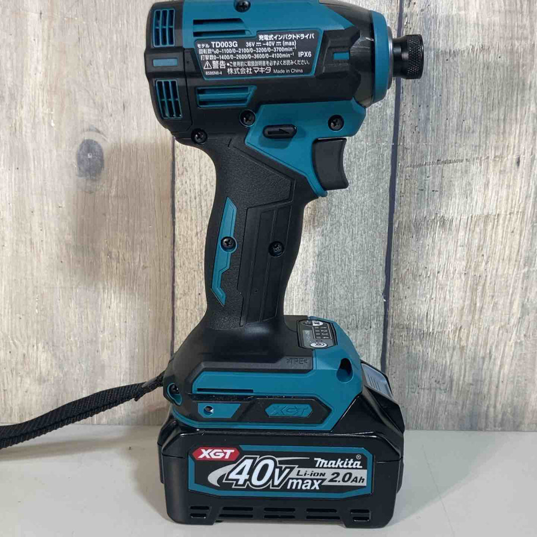 ★マキタ(makita) コードレスインパクトドライバ TD003GRAX  バッテリー2個付属 純正品【戸田店】