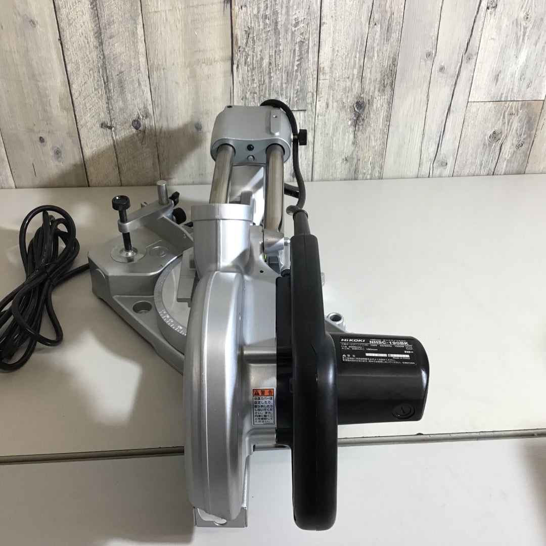 【中古品】★即決価格★ハイコーキ HIKOKI 190mmスライド丸ノコ NHSC-190BK 外箱無し【戸田店】