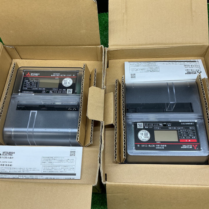 三菱電機 電力管理用計器 M2PM-S34R 3P3W 200V 120A 50Hz 2箱セット 使用電力量 計測 開封済み まとめ セット 【電材館越谷店】