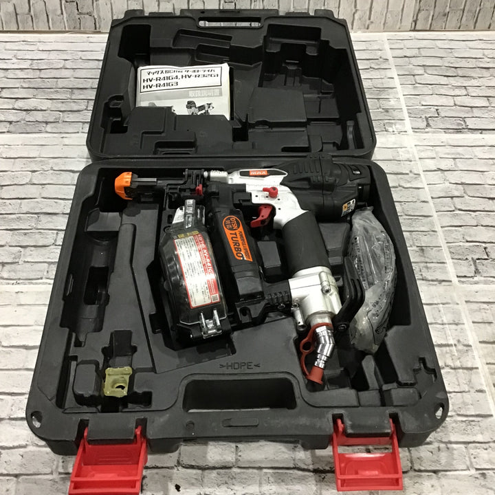 【中古品】★マックス(MAX) 高圧エアネジ打ち機 ターボドライバー HV-R41G4 限定色スパークシルバー　【川口店】