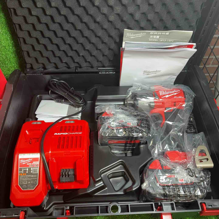 【未使用品】 ミルウォーキーツール・ジャパン M18 FUEL 1/2インチ 745Nm インパクトレンチセット M18 FMTIW2F12-502X JP 1台【藤沢店】