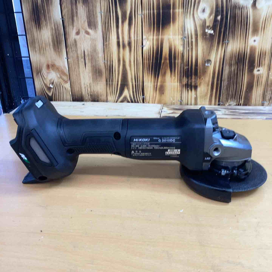 ◇HiKOKI(ハイコーキ) 36V 充電式 ディスクグラインダ G3610DC ブラック トイシ径100mm スライドスイッチ 蓄電池・充電器・ケース別売 G3610DC(NNB)【越谷店】