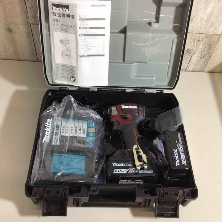 ★マキタ(makita) コードレスインパクトドライバー TD173DGXAR レッド【戸田店】