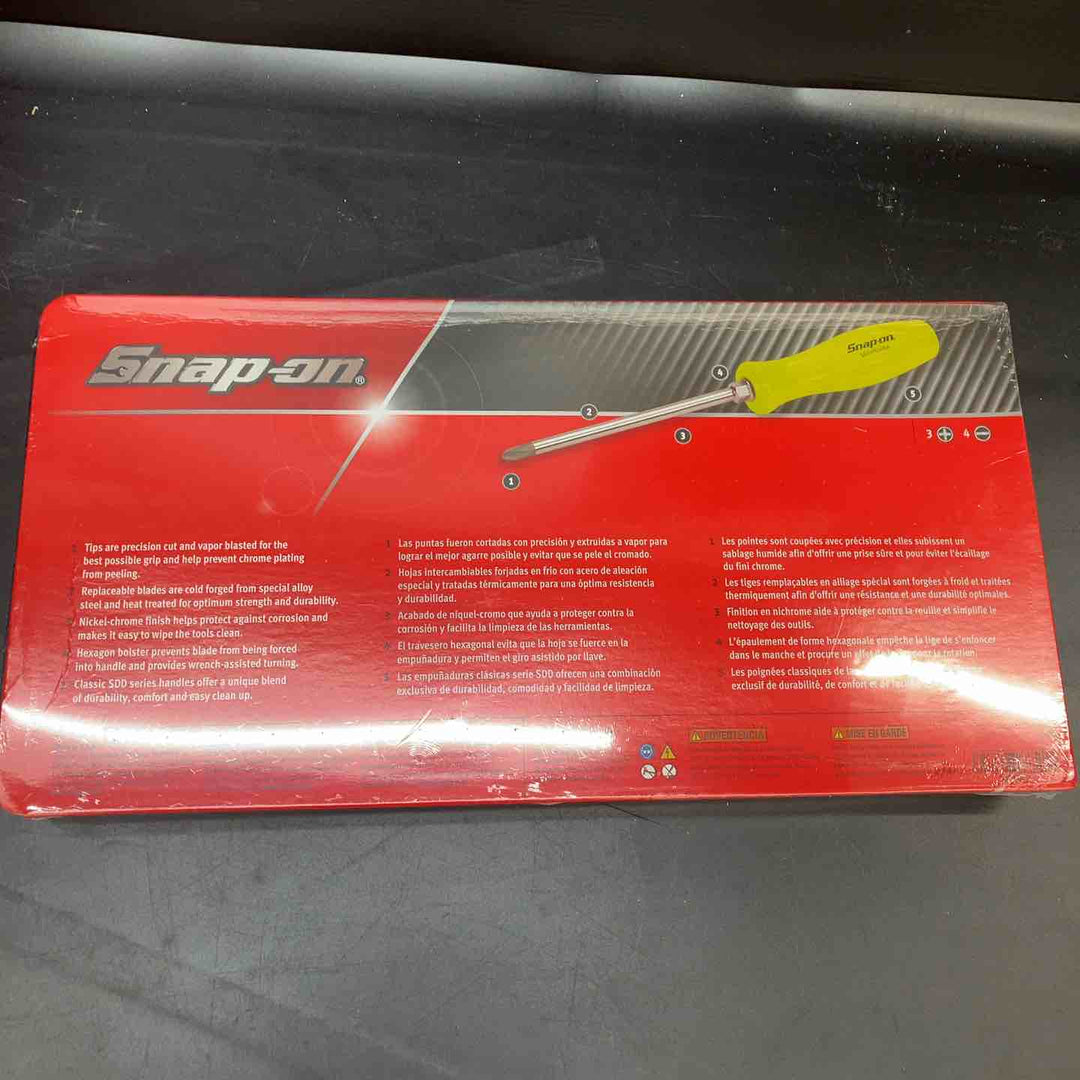 【未使用品】スナップオン スクリュードライバーセット SDDX70AHV (イエロー)【川越店】