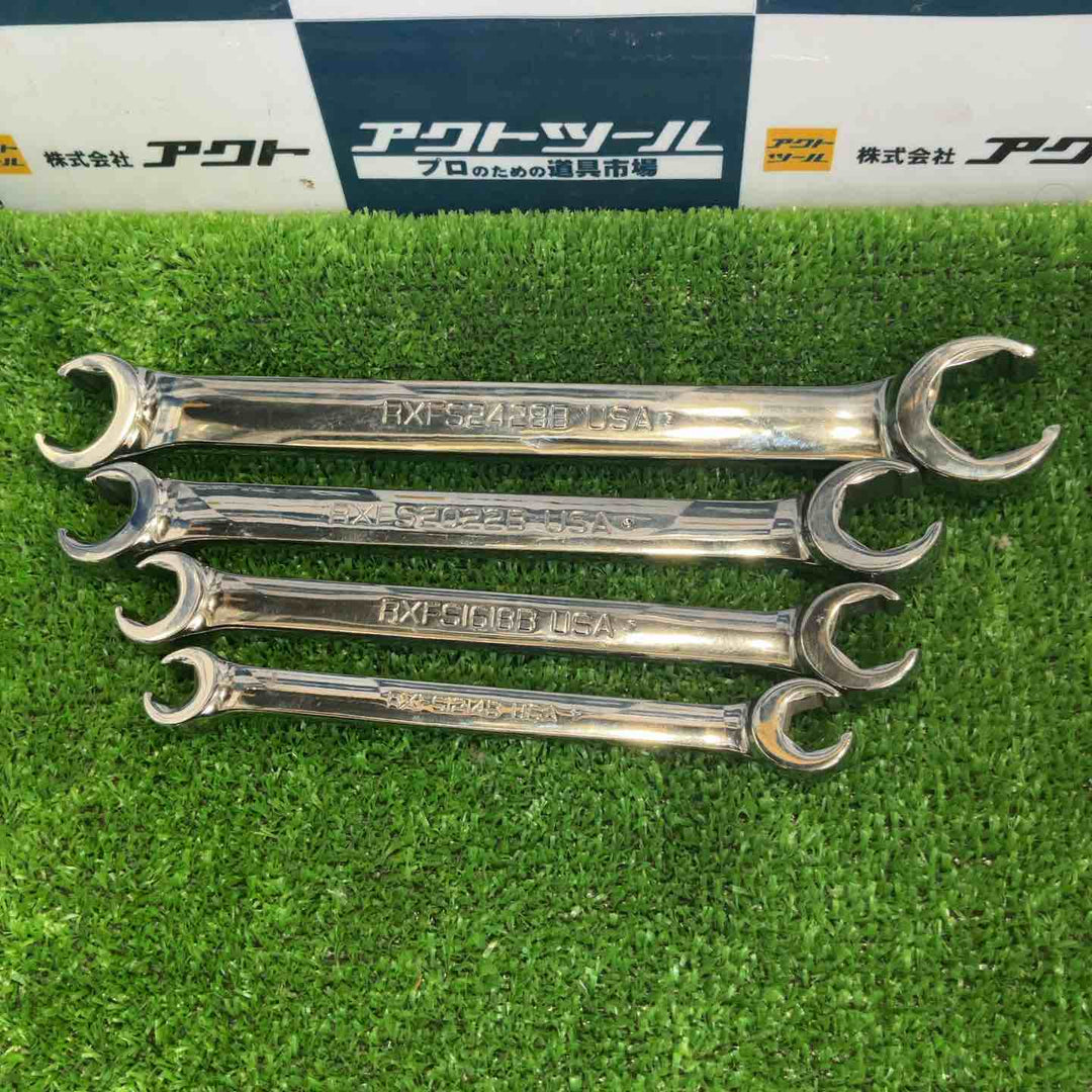 スナップオン(Snap-on) フランクドライブ ダブルフレアナットレンチ 4本 RXFS1214B RXFS1618B RXFS2022B RXFS2428B【草加店】