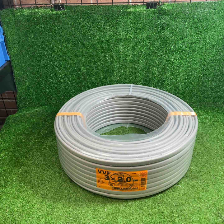 【未使用品】富士電線 VVFケーブル 3×2.0 100m 2026製 黒・白・赤【藤沢店】