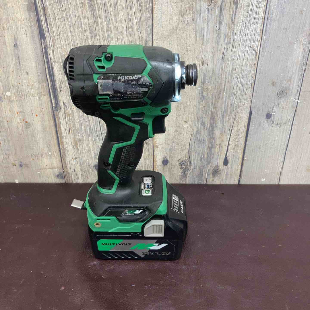 【中古品】 ハイコーキ(HIKOKI ※旧:日立工機) コードレスインパクトドライバー WH36DC(2XPS)(BG) 【東大和店】