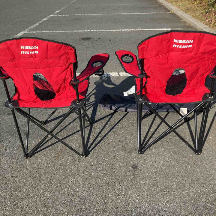 【中古品】 ニスモ(nismo) FANチェア(大) KWA7060G20 折りたたみ椅子 2個セット 【東大和店】