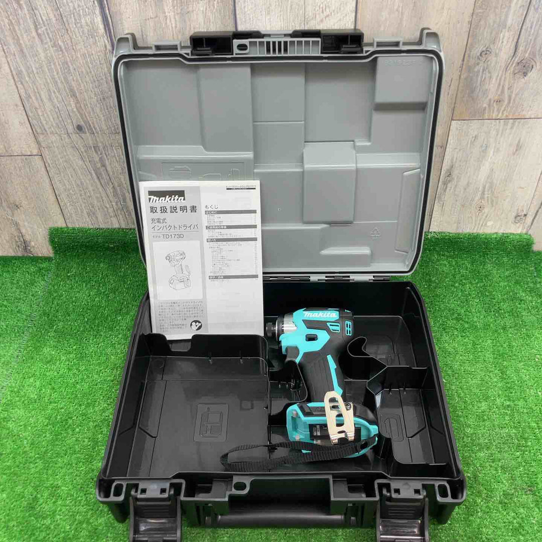 【本体＋ケース】マキタ(makita) 18Vコードレスインパクトドライバ TD173DGXTB ターコイズブルー【富山店】◇A