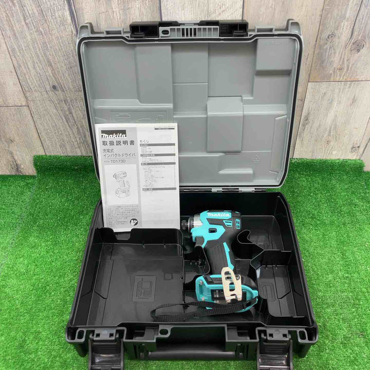 【本体＋ケース】マキタ(makita) 18Vコードレスインパクトドライバ TD173DGXTB ターコイズブルー【富山店】◇A