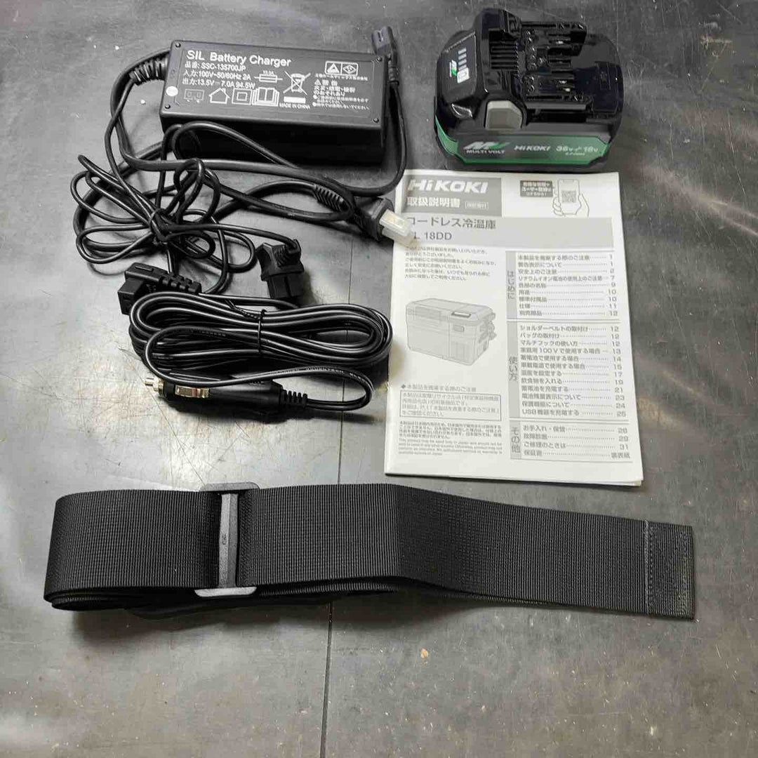 【中古美品】ハイコーキ(HIKOKI ※旧:日立工機) コードレス冷温庫 UL18DD(XMBZ) マルチボルト1個付き【所沢店】