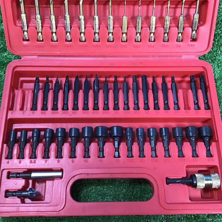 【中古品】マックツール(MACTOOLS)52Pc. 1/4 ヘックス クイックコネクトチタンコートドリルビット/ドライバーセット 欠品あり【岩槻店】