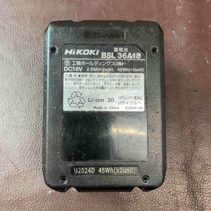 【中古品】 ハイコーキ(HIKOKI ※旧:日立工機) 36V 125mm コードレス丸のこ C3605DA(NN) マルノコ 【東大和店】