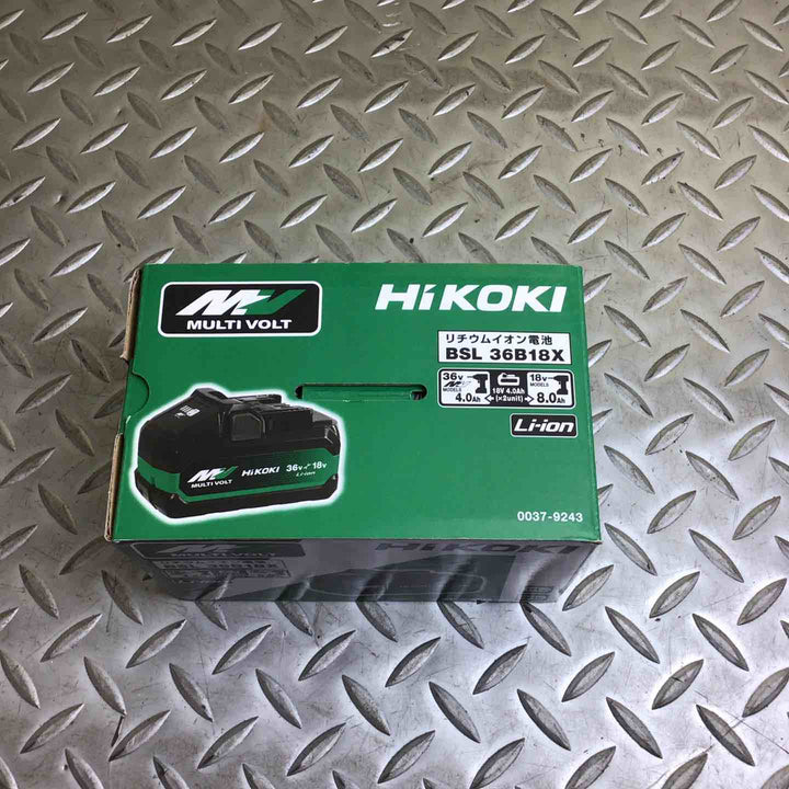 ハイコーキ(HIKOKI ※旧:日立工機) リチウムイオンバッテリー 36V/4.0Ah BSL36B18X【川崎店】