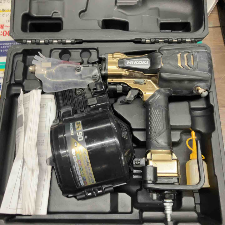 ★ハイコーキ(HIKOKI ※旧:日立工機) 高圧エア釘打ち機 NV90HR2(S)【戸田店】