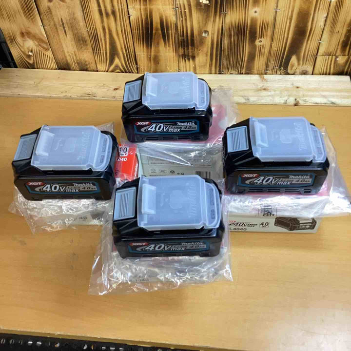 マキタ(makita) リチウムイオンバッテリー 40Vmax/4.0Ah BL4040　未使用品4個セット【越谷店】