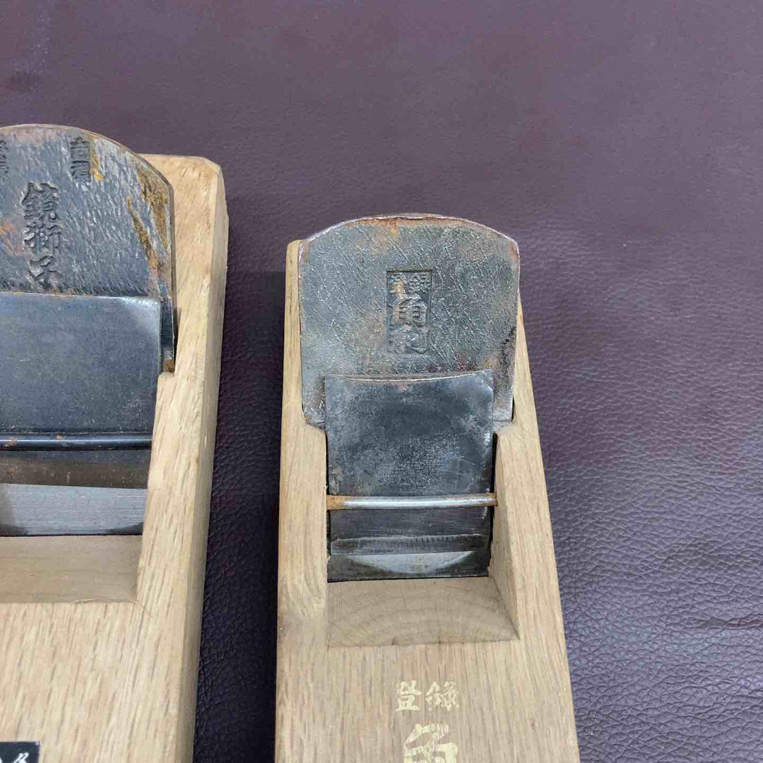 【中古品】 鉋 鏡獅子・吉？角利 鉋3個セット 鉋 かんな カンナ 和工具 大工道具 鑿 のみ 鋸 のこ 【東大和店】