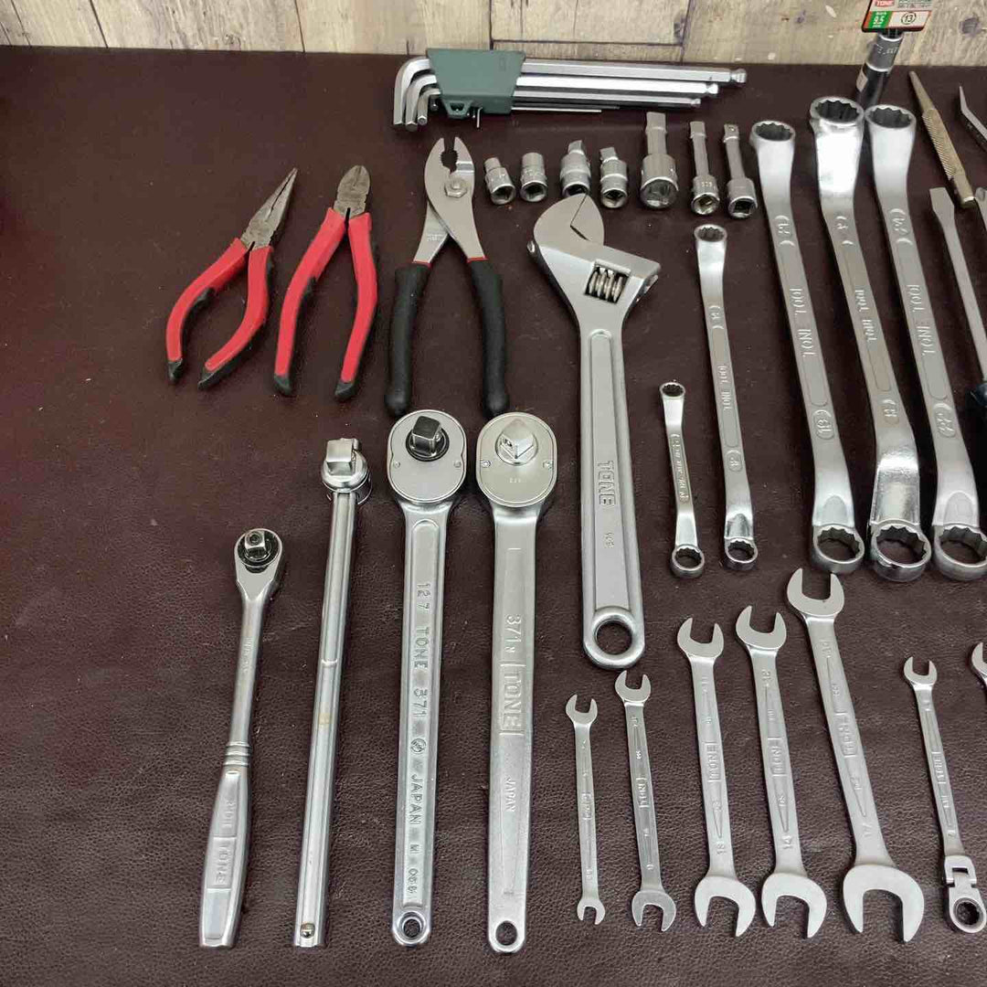 【中古品】 トネ(TONE) ハンドツールまとめ 全46点 ドライバー ラチェット モンキー スパナ 【東大和店】