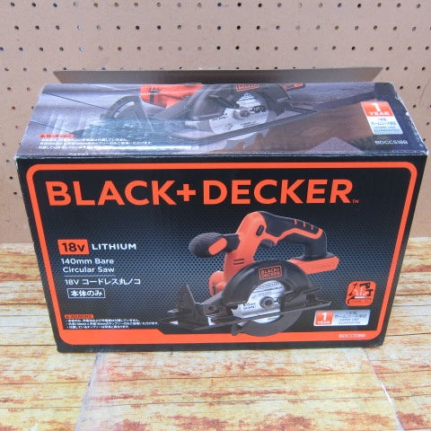 ブラックアンドデッカー(BLACK+DECKER) 18V コードレス丸ノコ【本体のみ電池別売】 BDCCS18B【川崎店】