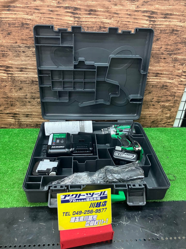 ★ハイコーキ(HIKOKI ※旧:日立工機) コードレスドリルドライバー DS14DBL2(2LYPK) 14.4V 6.0Ah バッテリー2個 【川越店】