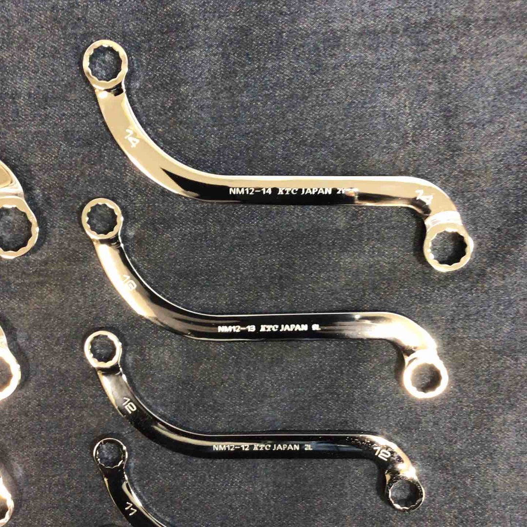 KTC ネプロス S字メガネレンチNM12-08,10,11,12,13,14,15,16,17,18,19 11本セット【八潮店】