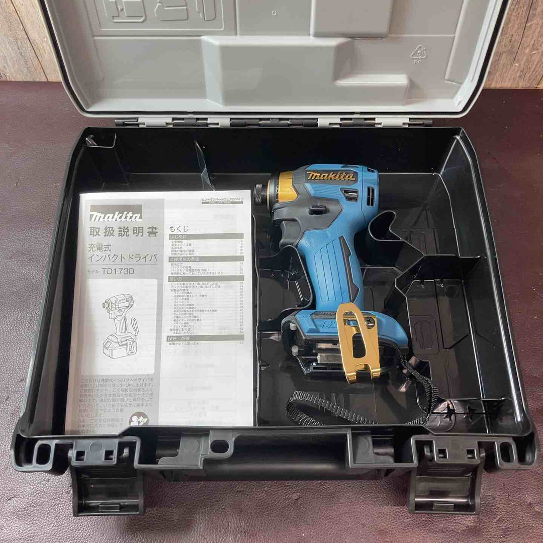 【未使用(店頭展示品)】マキタ(makita) コードレスインパクトドライバー  TD173DZK 限定カラー グレージュ レッド ブルー 3点セット【東大和店】
