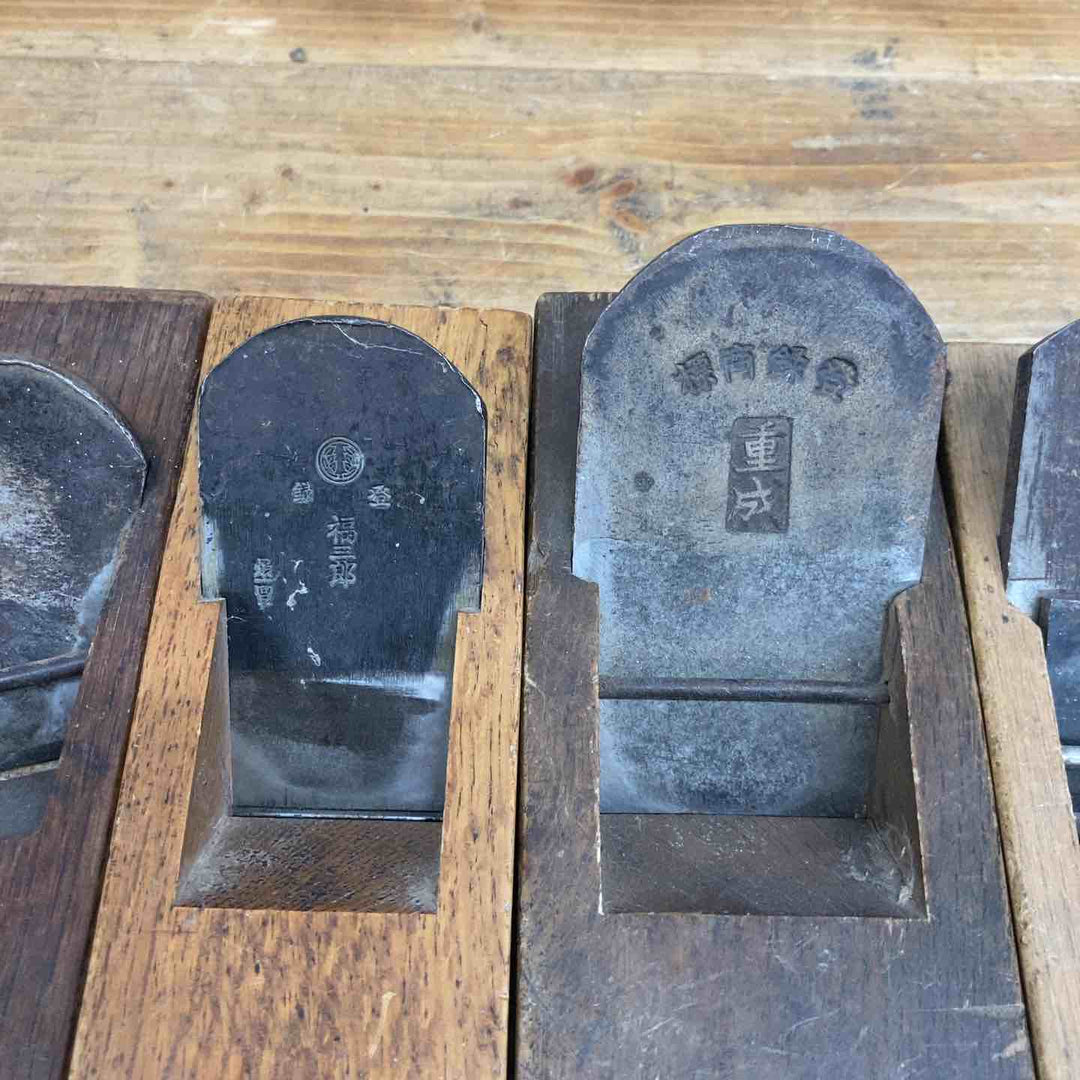 【中古品】 重成・福三郎・儀助・重宗・無名品？ 鉋5個セット 鉋 かんな カンナ 和工具 大工道具 鑿 のみ 鋸 のこ 【東大和店】