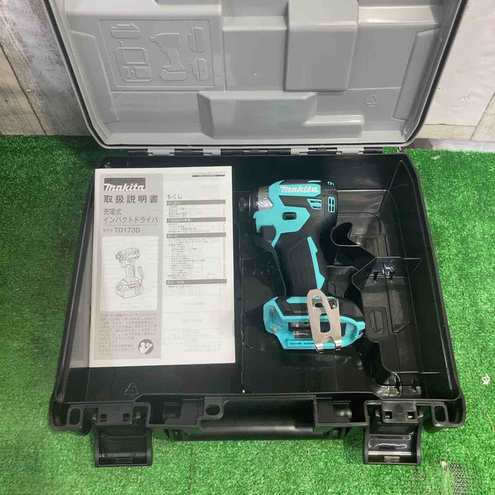 マキタ 18V コードレスインパクトドライバ TD173DZTB ターコイズブルー 本体+ケース【町田店】