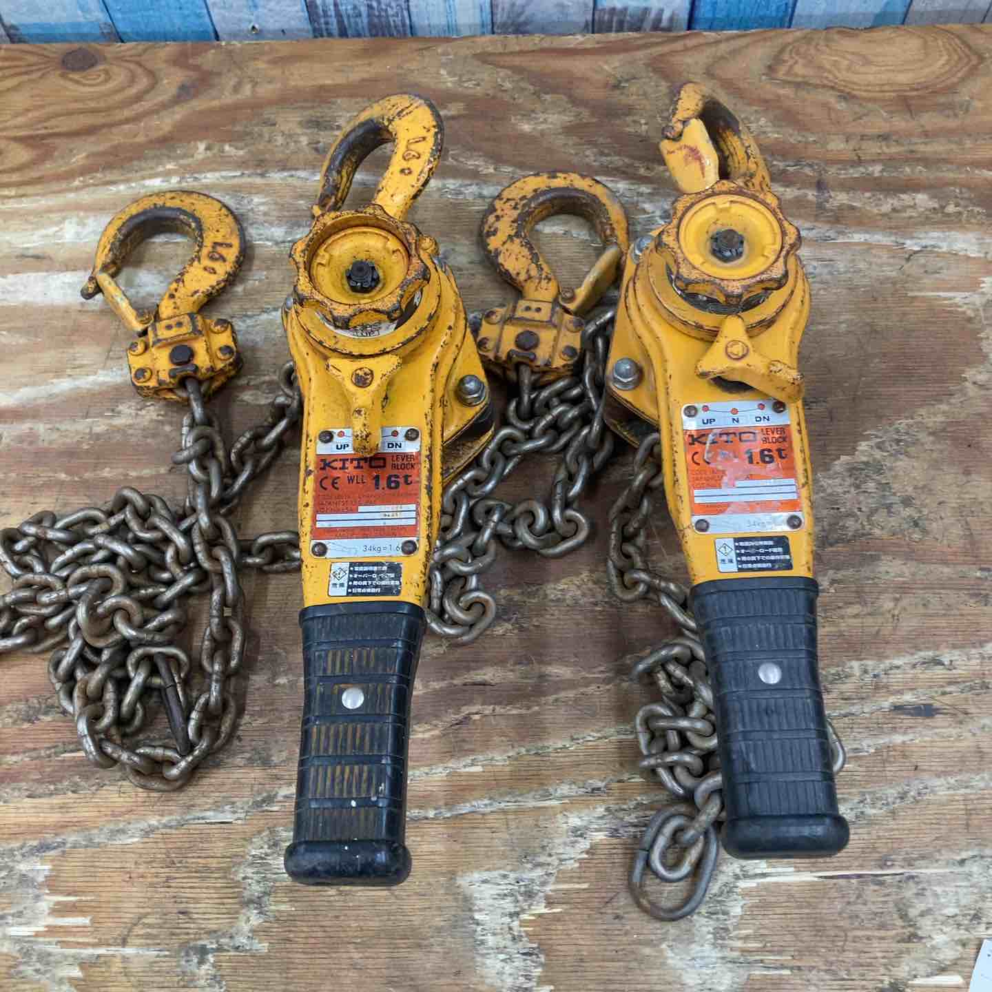 ▽キトー レバーブロック LB016 2個セット【柏店】 – アクトツール ▽キトー レバーブロック LB016 2個セット【柏店】 – アクトツール