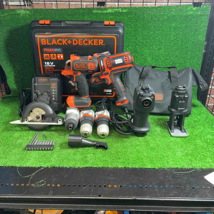 ブラックアンドデッカー(BLACK+DECKER) マルチツール 18V EBO183B1、コード式マルチツール EAC800、各種付属品【藤沢店】