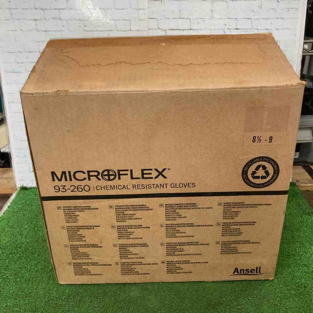 Ansell マイクロフレックス 使い捨て手袋 93-260 Lサイズ 50枚×10箱 ニトリル ネオプレン【町田店】