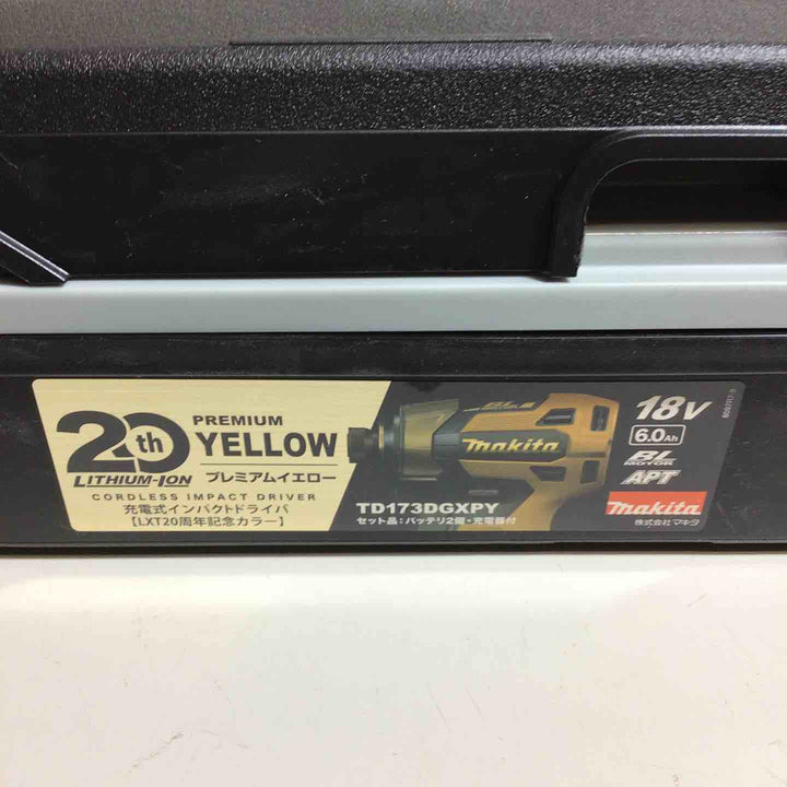 【未使用品】 マキタ makita コードレス インパクトドライバー TD173DGXPY LTX20周年限定色 プレミアムイエロー 本体＋ケース 20周年 【戸田店】