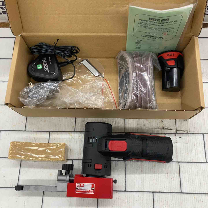 ◇埼玉精機 コードレスベルトサンダ UEBS10【所沢店】