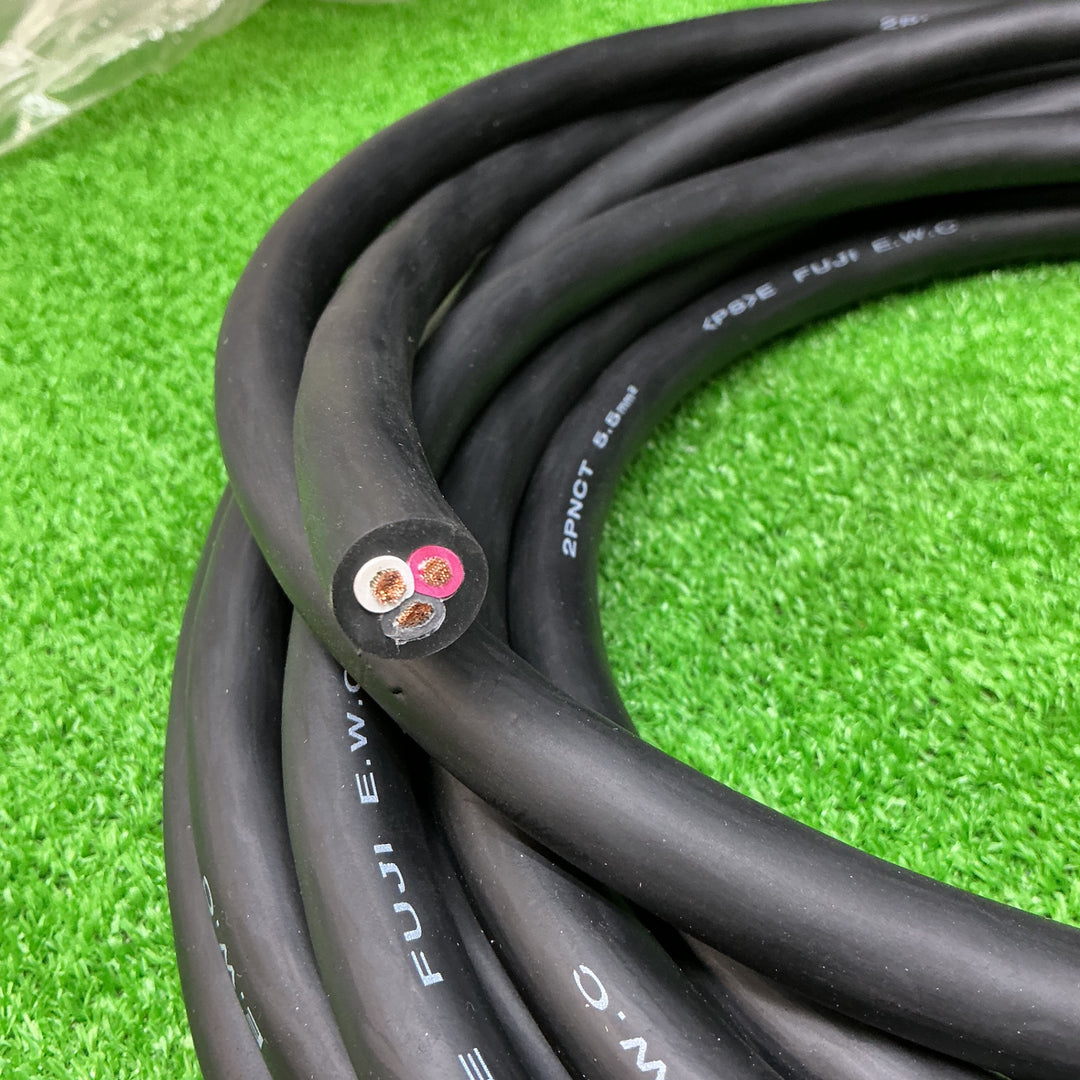 富士電線  2種EPゴム絶縁クロロプレンゴムキャブタイヤケーブル 5.5m㎡ 3心  2PNCT5.5SQ×3C 重さ：約3.9kg【電材館越谷店】