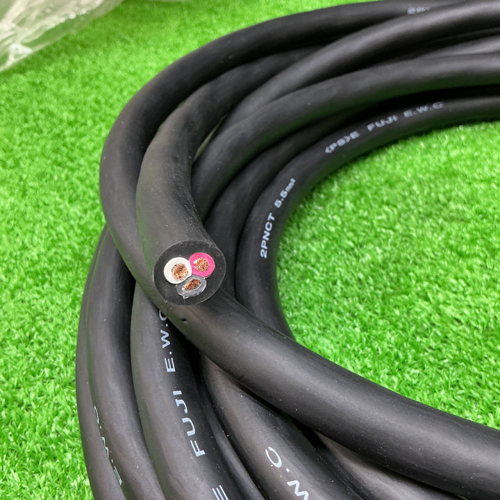富士電線  2種EPゴム絶縁クロロプレンゴムキャブタイヤケーブル 5.5m㎡ 3心  2PNCT5.5SQ×3C 重さ：約3.9kg【電材館越谷店】