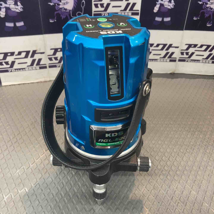 ◇KDS リアルグリーンレーザー墨出し器 RGL-500L 矩・横・両縦 [リチウム電池]【所沢店】