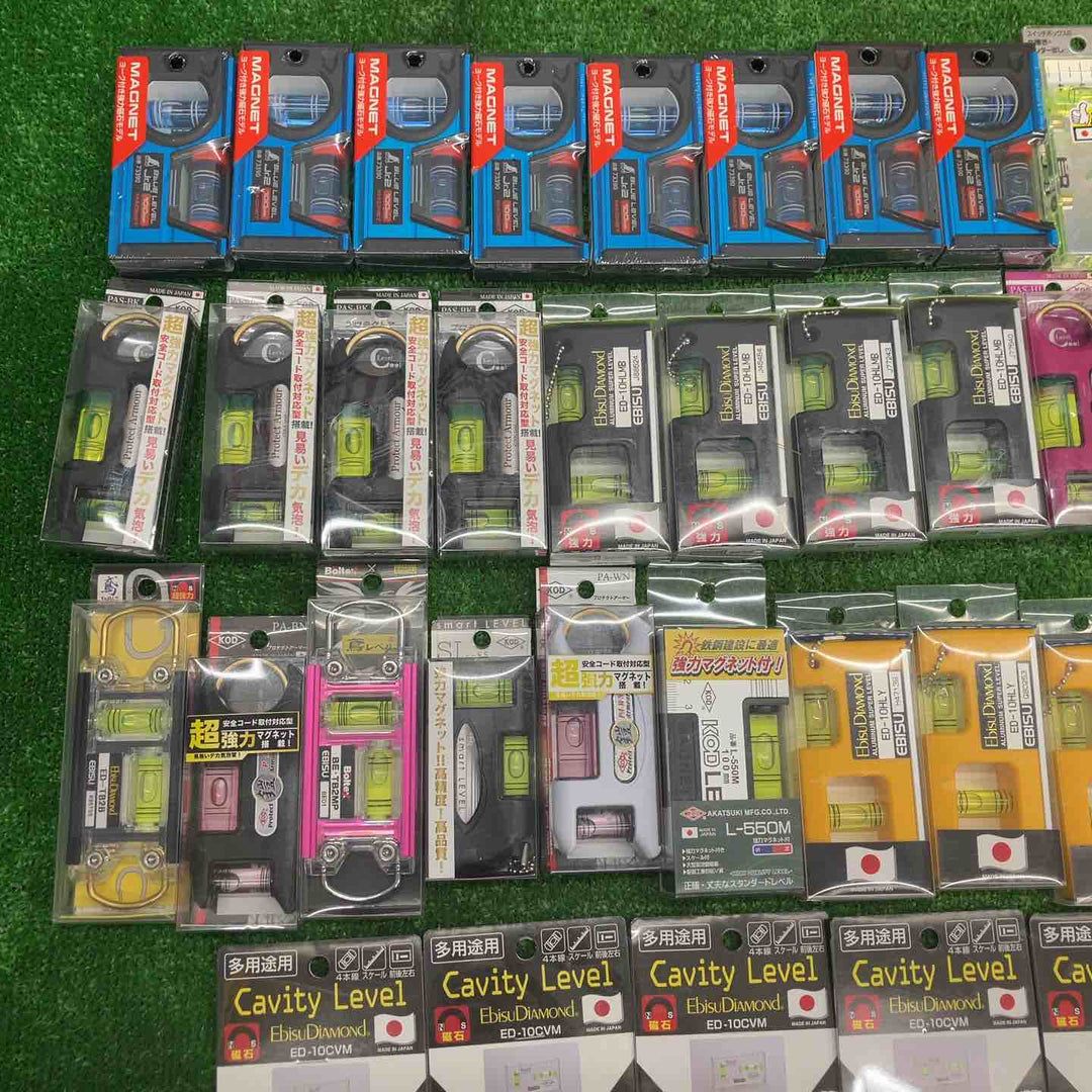 ▼18go【未開封/送料無料】水平器 磁石モデル マグネット付き 40個まとめ売り エビスダイヤモンド KOD シンワ等【川越店】