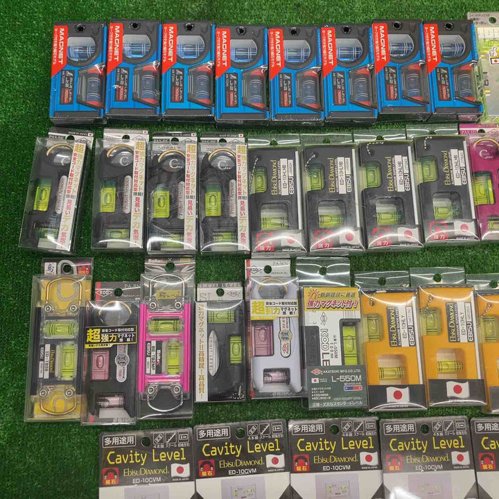 ▼18go【未開封/送料無料】水平器 磁石モデル マグネット付き 40個まとめ売り エビスダイヤモンド KOD シンワ等【川越店】