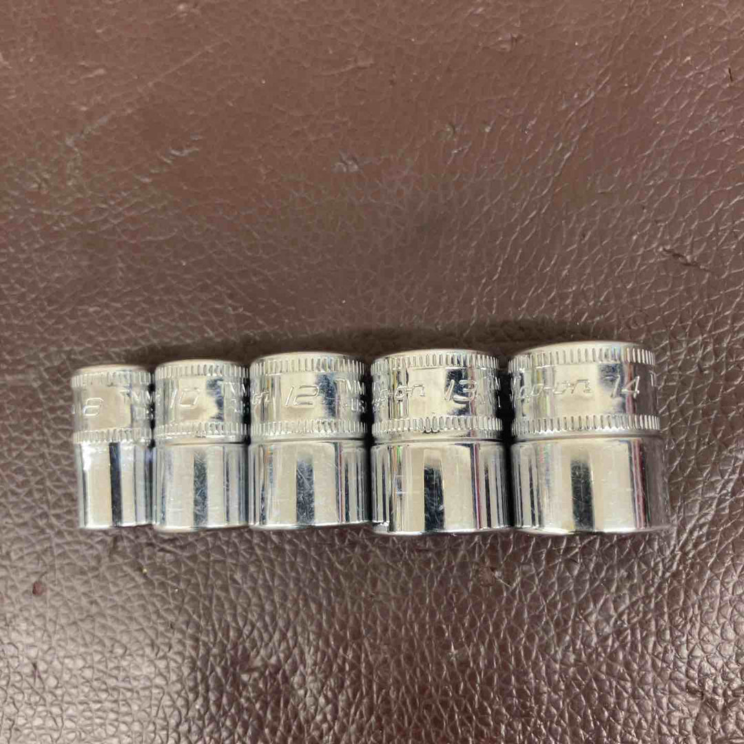 【中古品】 スナップオン(Snap-on) 1/4 シャローソケット TMMD8～14 5個まとめ 【東大和店】