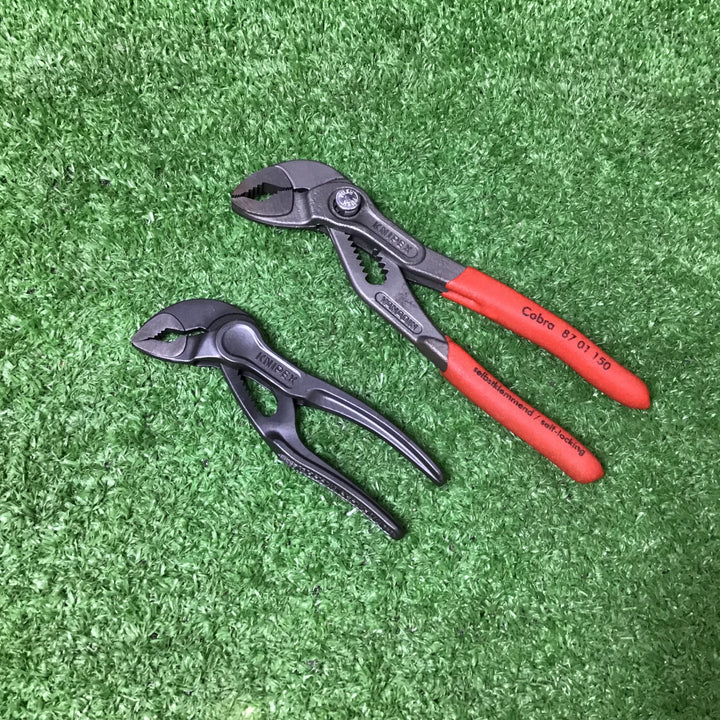 【中古品】クニペックス(KNIPEX) ハイテク・ウォーターポンププライヤー/ミニウォーターポンププライヤー 2本セット【岩槻店】