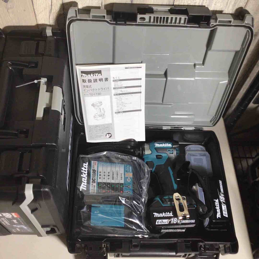 【未使用品】 マキタ makita コードレス インパクトドライバー TD173DRGX TD173DRGXB TD173DRGXO 5台 インパクト 青 ブルー 黒 ブラック オリーブ 【戸田店】