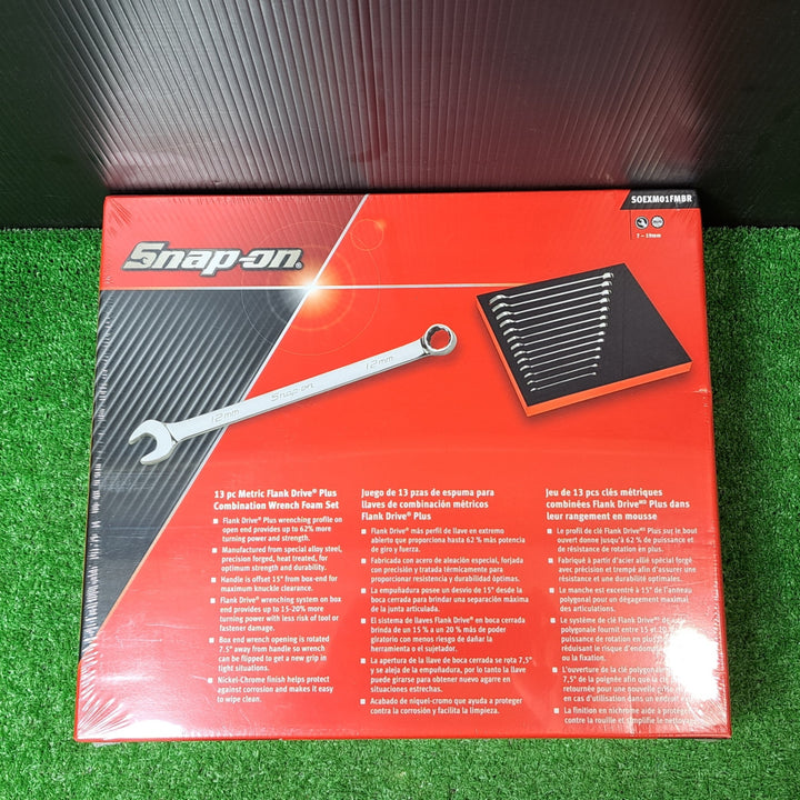 ◇Snap-on フランクドライブプラス コンビネーションレンチセット SOEXM01FMBR 7～19mm【岩槻店】