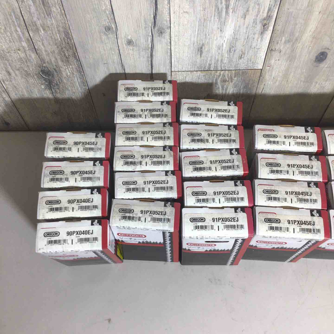 【未使用品】 OREGON オレゴン チェンソー 替刃 ソーチェーン 28個 90PX040EJ 91PX052EJ など【戸田店】