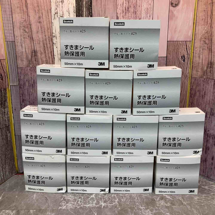3M アルミ箔テープ 425 すきまシール熱保護用 50mm×10m 13個入【八潮店】